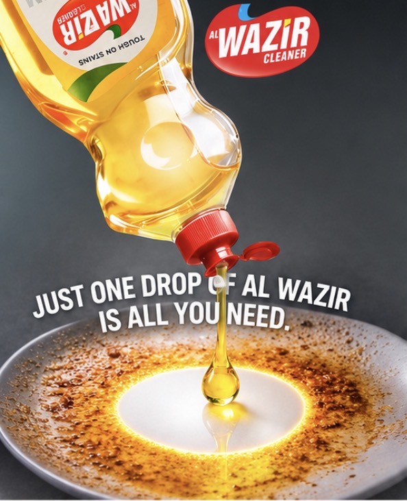 Al Wazir Dishwashing Liquid — Concentrated